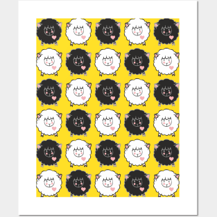 Sweet sheep pattern Posters and Art